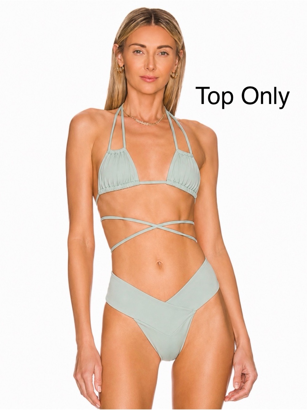 🚨LAST MEDIUM We Are HAH Trick-Ini Bikini Top Slightly Jaded NWT Rare